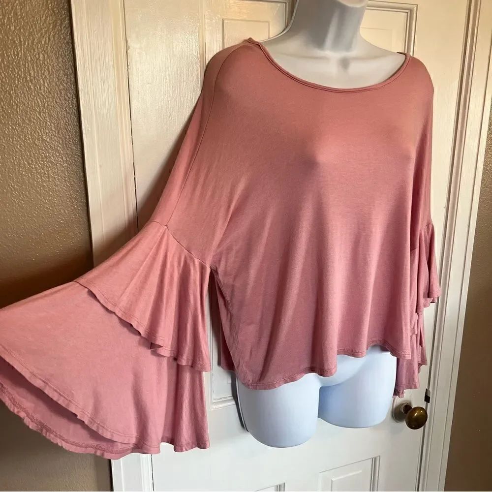 Gaze Pink Flowy Pink top